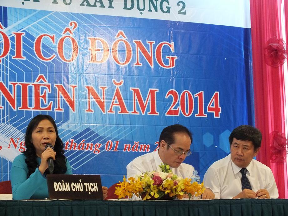 Đại hội đồng cổ đông thường niên lần 8 năm 2014 Công ty CM2